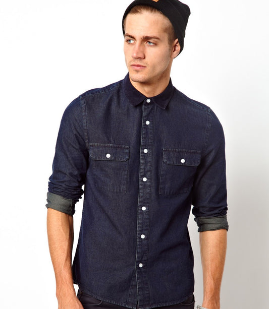 Denim Shirt in Long Sleeve